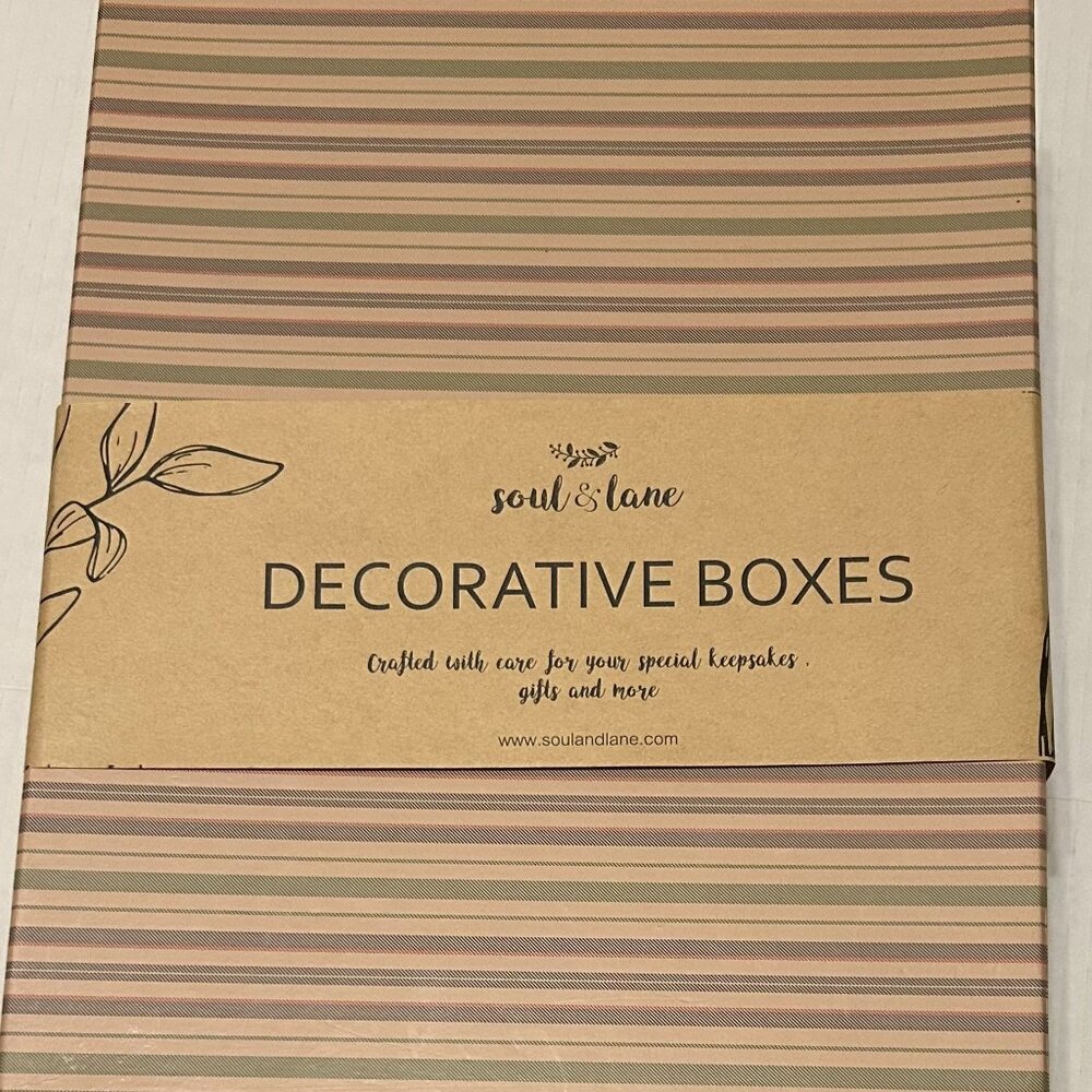 DECORATIVE STORAGE BOXES